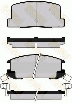Kit de plaquettes de frein, frein à disque Brake ENGINEERING PA502