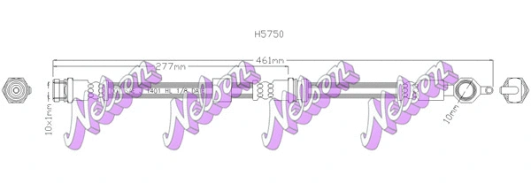 Flexible de frein KAWE H5750