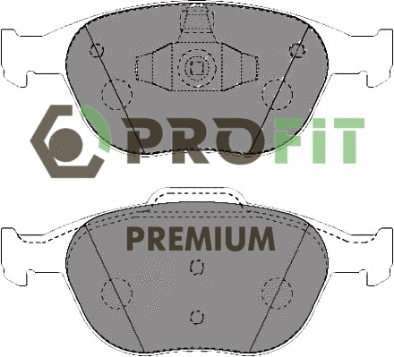 Kit de plaquettes de frein, frein à disque PROFIT 5005-1568