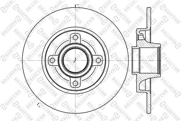 Disque de frein STELLOX 6020-1947-SX
