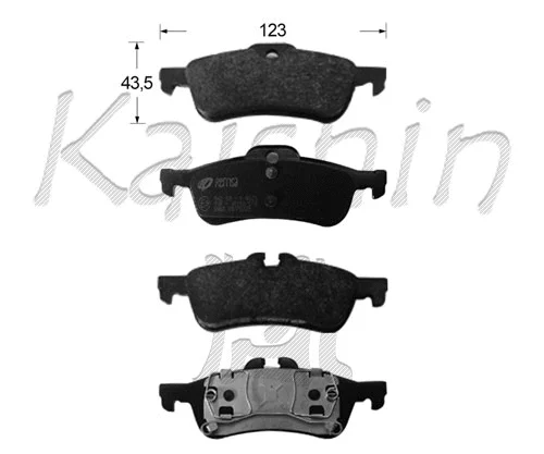 Kit de plaquettes de frein, frein à disque KAISHIN FK10150
