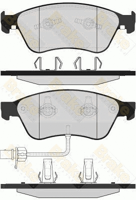 Kit de plaquettes de frein, frein à disque Brake ENGINEERING PA1621