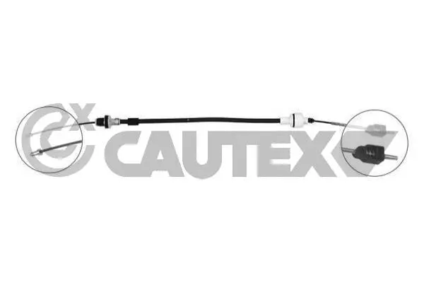 Tirette à câble, commande d'embrayage CAUTEX 489096