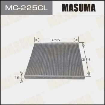 Filtre, air de l'habitacle MASUMA MC-225CL