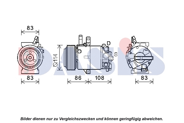 Compresseur, climatisation AKS DASIS 852808N