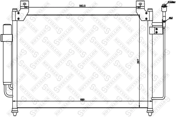 Condenseur, climatisation STELLOX 10-45664-SX