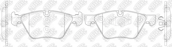 Kit de plaquettes de frein, frein à disque NiBK PN0513