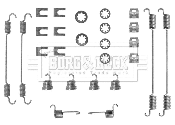 Kit d'accessoires, mâchoire de frein BORG & BECK BBK6009