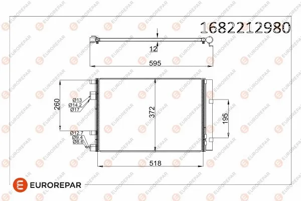 Condenseur, climatisation EUROREPAR 1682212980