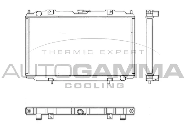 Radiateur, refroidissement du moteur AUTOGAMMA 102187