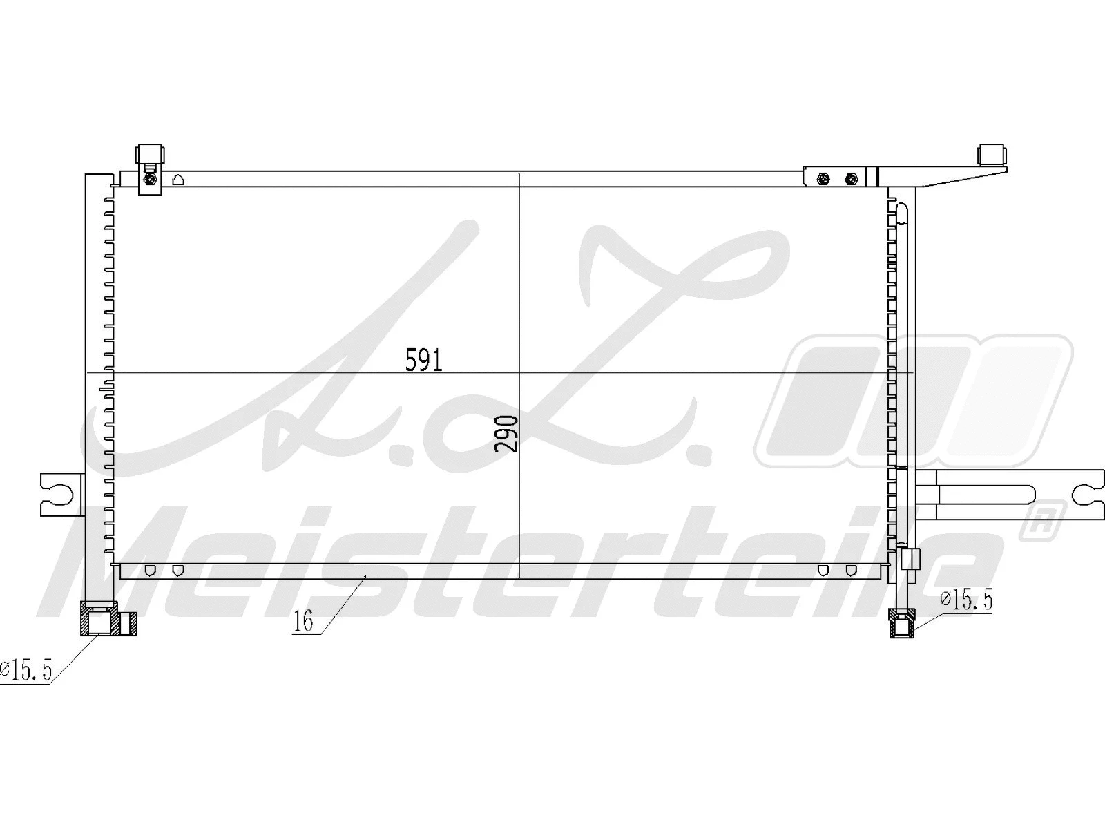 Condenseur, climatisation A.Z. Meisterteile AZMT-45-030-1373