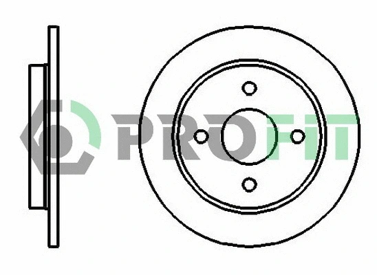 Disque de frein PROFIT 5010-0281