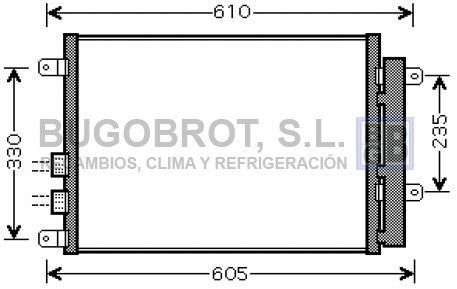 Condenseur, climatisation BUGOBROT 62-AL5109