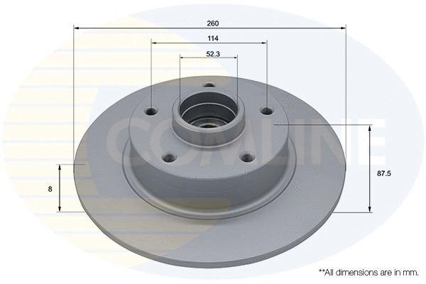 Disque de frein COMLINE ADC3034