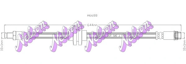 Flexible de frein KAWE H6688