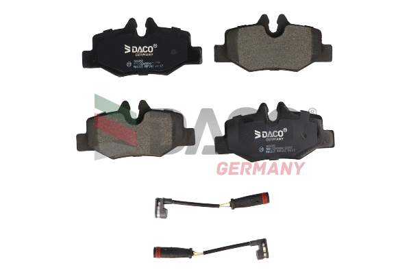 Kit de plaquettes de frein, frein à disque DACO Germany 323352