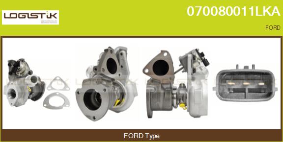 Turbocompresseur, suralimentation LGK 070080011LKA