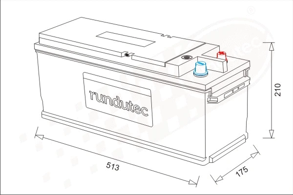 Batterie de démarrage rundutec GmbH RNU135RTL