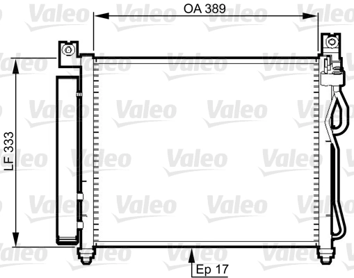 Condenseur, climatisation VALEO 814346