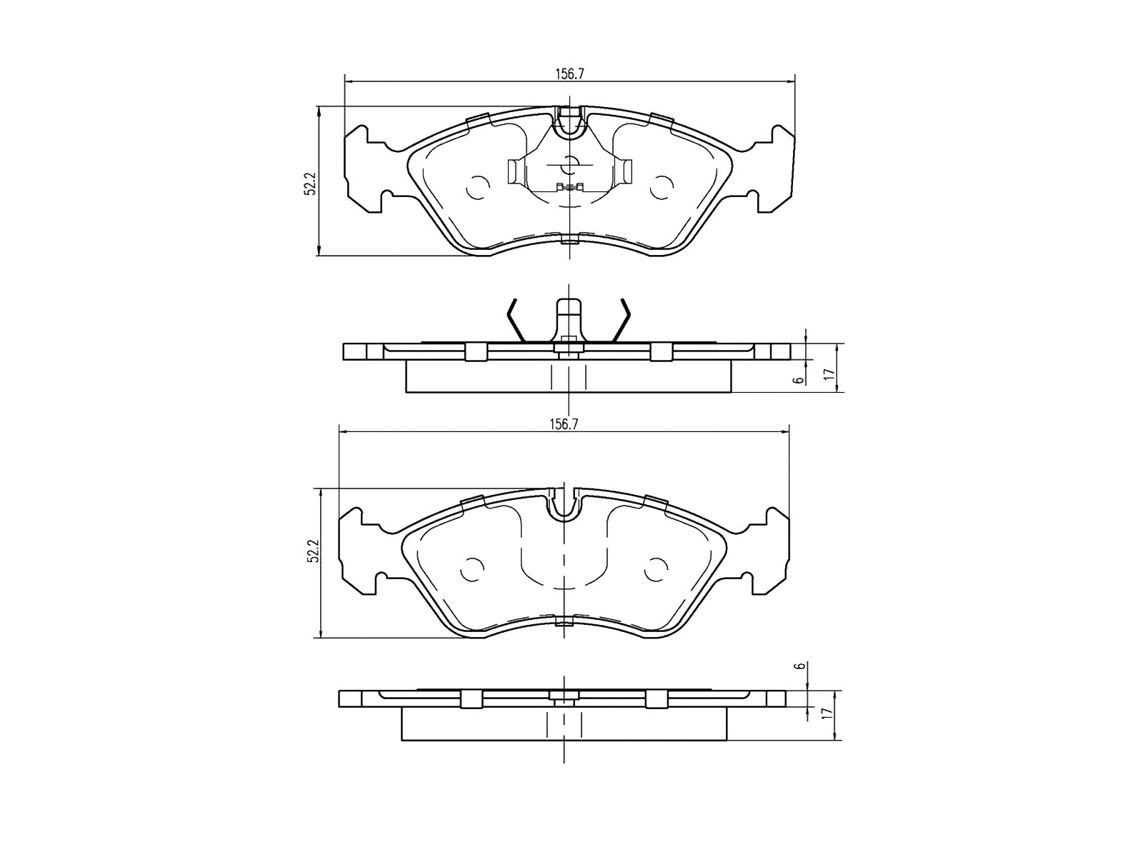 Kit de plaquettes de frein, frein à disque A.Z. Meisterteile AZMT-44-022-1367