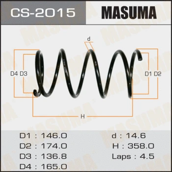Ressort de suspension MASUMA CS-2015