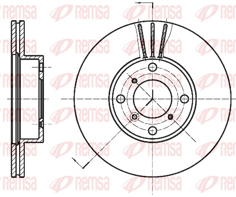 Disque de frein REMSA 6950.10