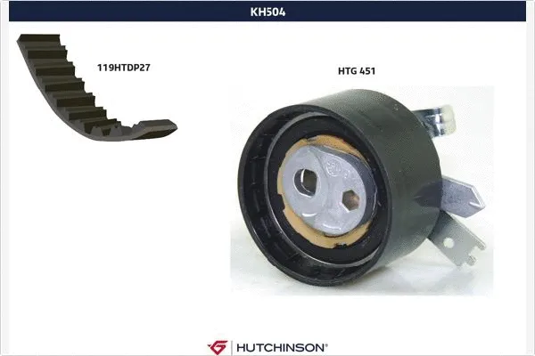 Kit de courroie crantée HUTCHINSON KH 504