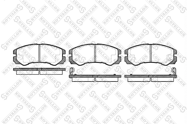 Kit de plaquettes de frein, frein à disque STELLOX 436 002B-SX