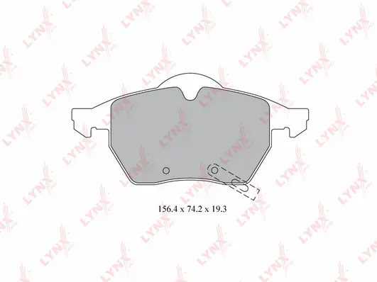 Kit de plaquettes de frein, frein à disque LYNXAUTO BD-5912