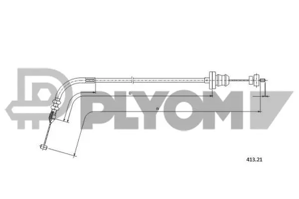 Câble d'accélération PLYOM P019012