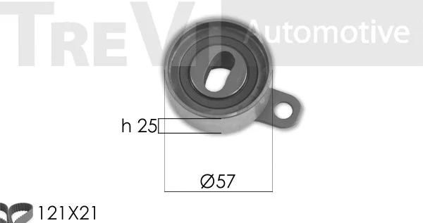 Kit de courroie crantée TREVI AUTOMOTIVE KD1404