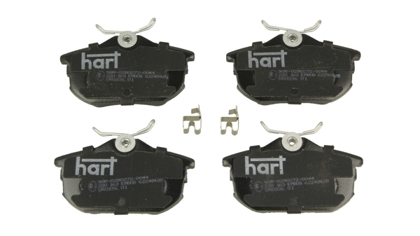 Kit de plaquettes de frein, frein à disque HART 220 163