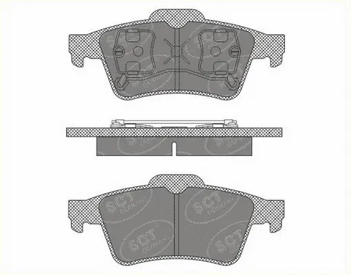 Kit de plaquettes de frein, frein à disque SCT - MANNOL SP 606 PR