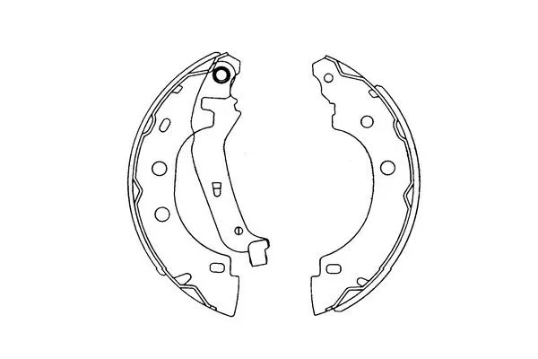 Jeu de mâchoires de frein KAVO PARTS KBS-7410