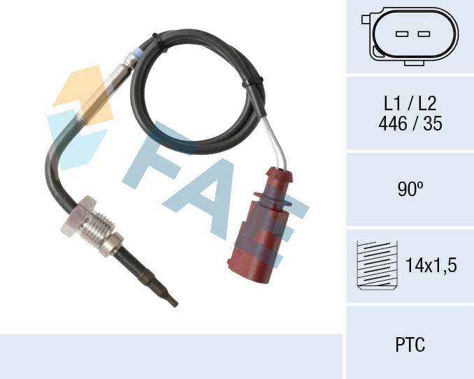 Capteur, température des gaz FAE 68011