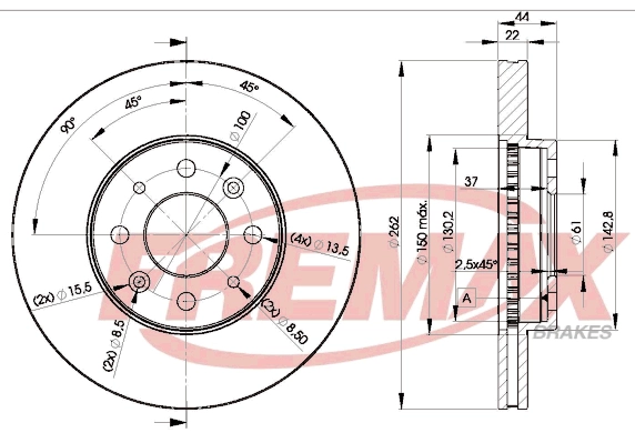 Disque de frein FREMAX BD-2232