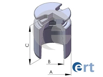 Piston, étrier de frein ERT 150562-C