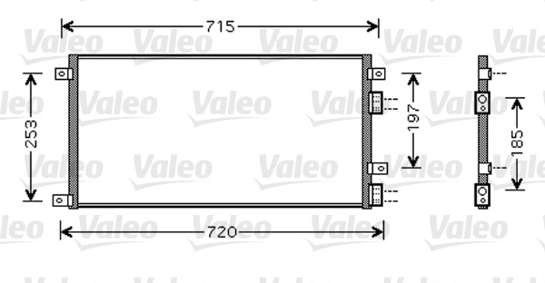 Condenseur, climatisation VALEO 818037