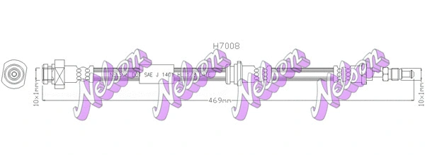 Flexible de frein BROVEX-NELSON H7008