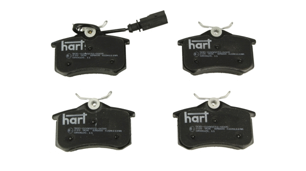 Kit de plaquettes de frein, frein à disque HART 215 904