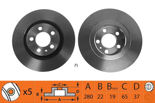 Disque de frein SB BR33121T