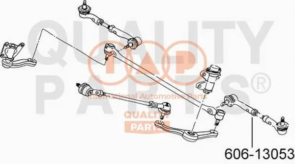 Rotule de direction IAP QUALITY PARTS 606-13053