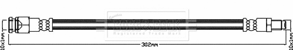Flexible de frein BORG & BECK BBH8196