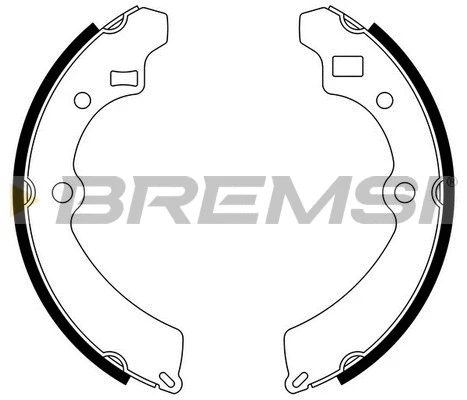 Jeu de mâchoires de frein BREMSI GF0907