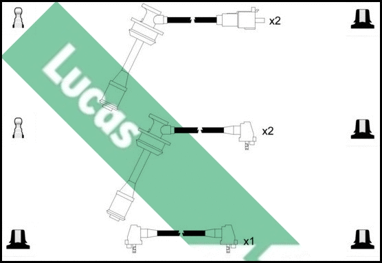 Kit de câbles d'allumage LUCAS LUC7219