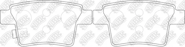 Kit de plaquettes de frein, frein à disque NiBK PN0501