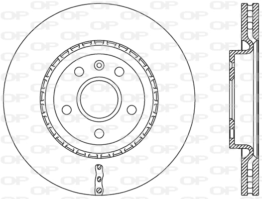 Disque de frein OPEN PARTS BDR2496.20