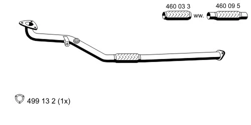 Tuyau d'échappement ERNST 043519