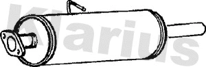 Silencieux central KLARIUS 220554