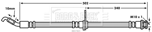Flexible de frein BORG & BECK BBH7865